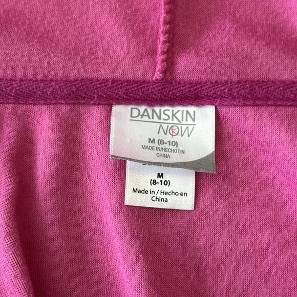 Danskin Pink Velour Track Suit Zip Hoodie Jogger Pant M 8-10 Mean Girls Costume - Picture 9 of 16